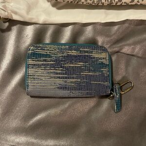 HOBO.  Blue and Gray card holder